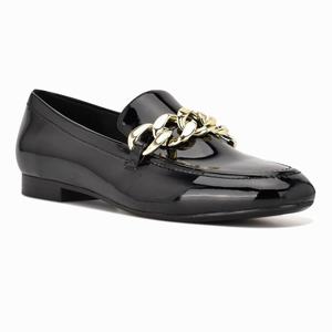 Nine West Chain Slip-On Loafers - Black - Ireland (EI2435869)